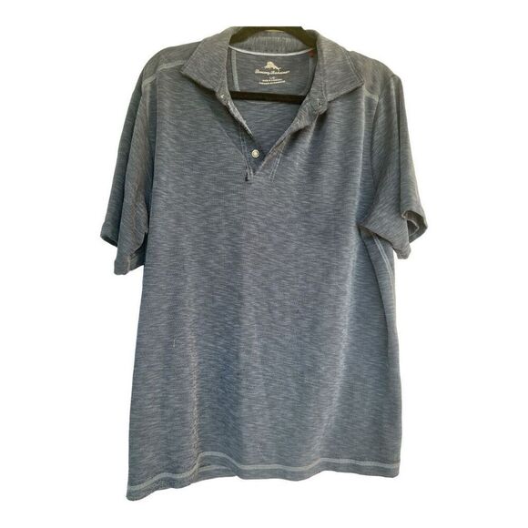 Men’s Tommy Bahama Blue Collared Short Sleeve Casual Shirt Size Large - Picture 1 of 6